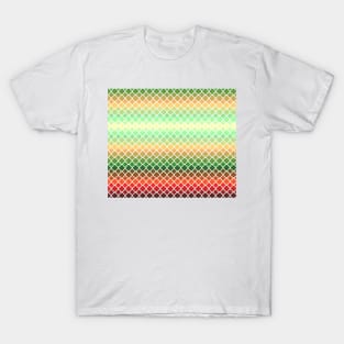 Yellow Orange Red Green Quatrfoil T-Shirt